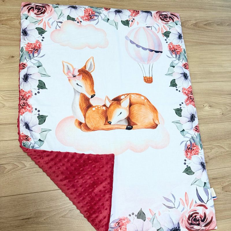 Couverture bébé personnalisable - Motifs Biche