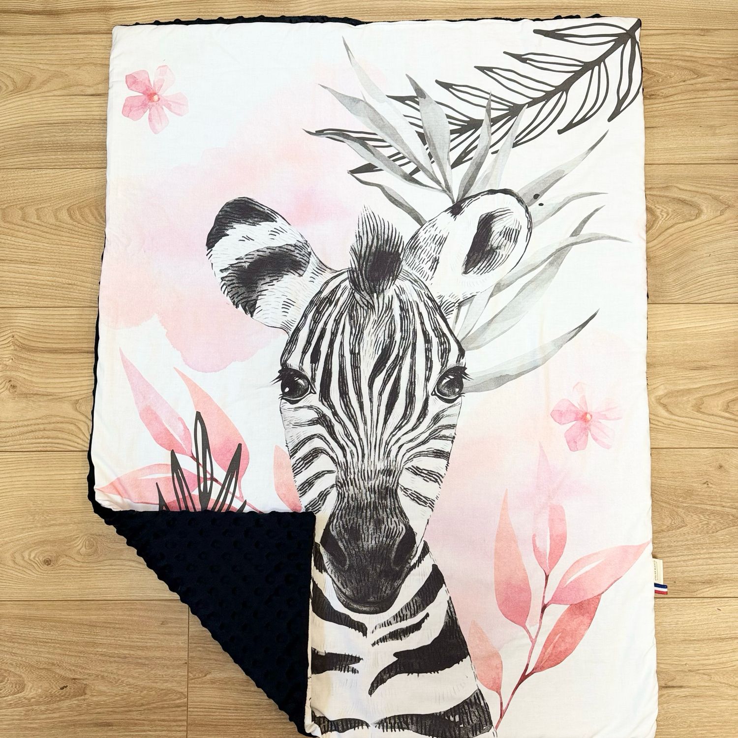 Couverture bébé personnalisable - Motifs Zèbre