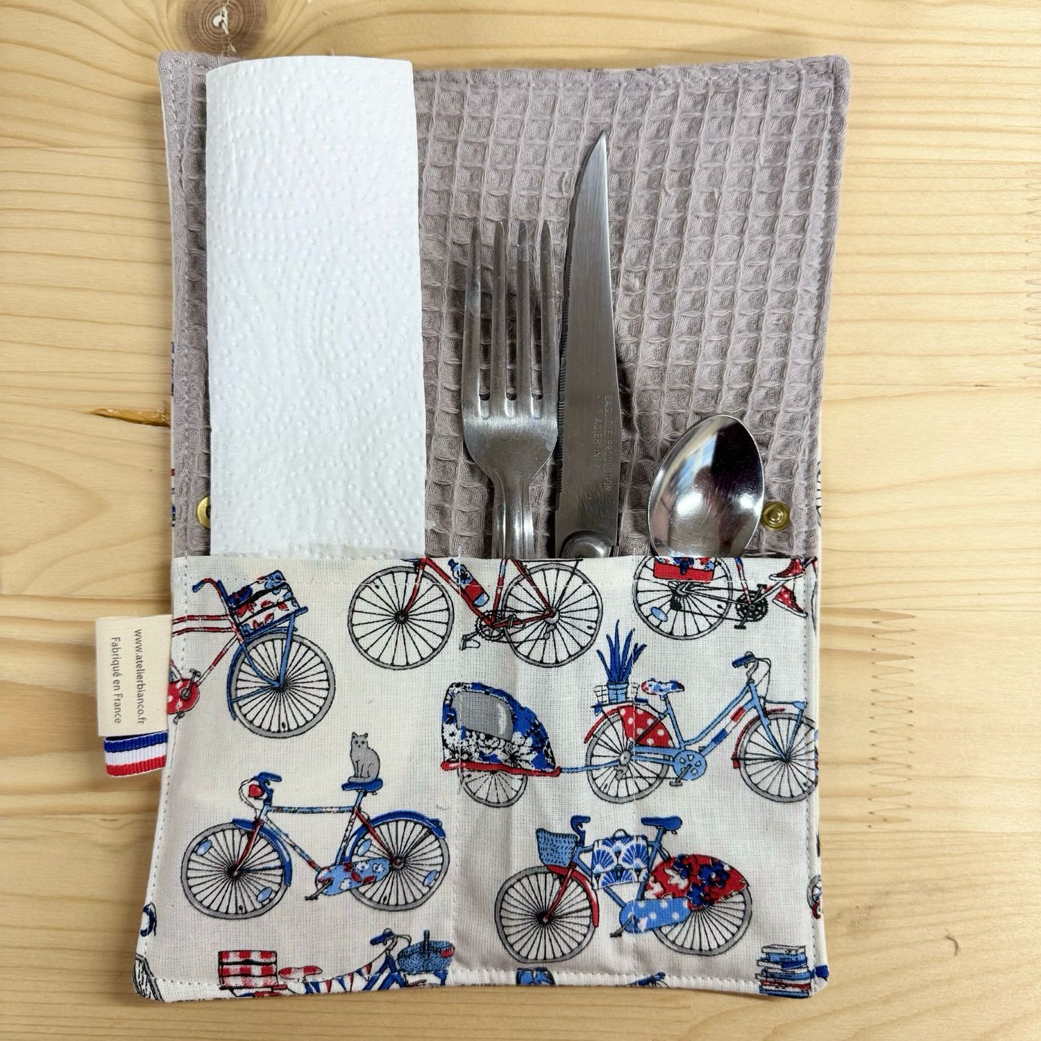 Pochette Multi-Usages – Couverts, Brosse à dents & Dentifrice