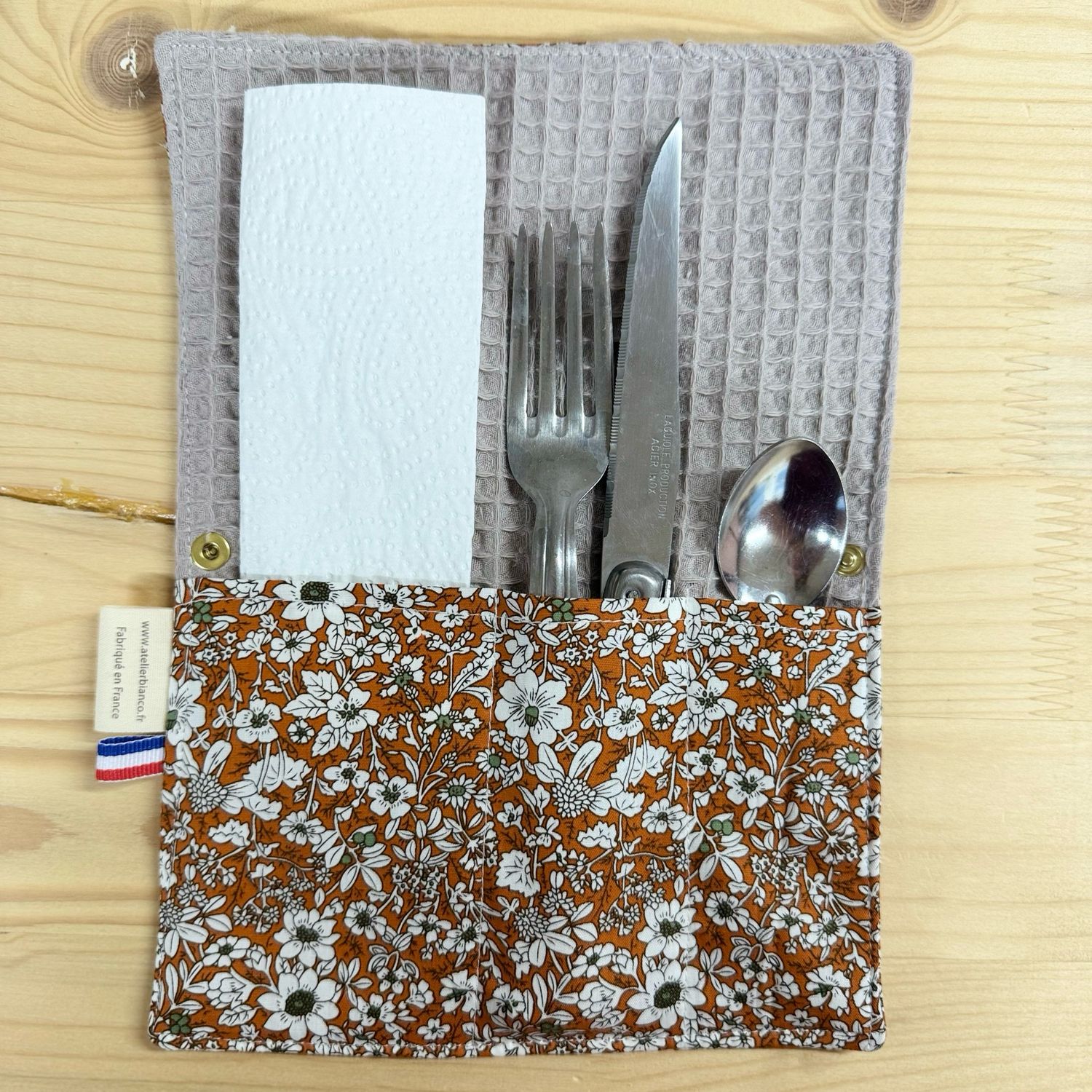 Pochette Multi-Usages – Couverts, Brosse à dents & Dentifrice