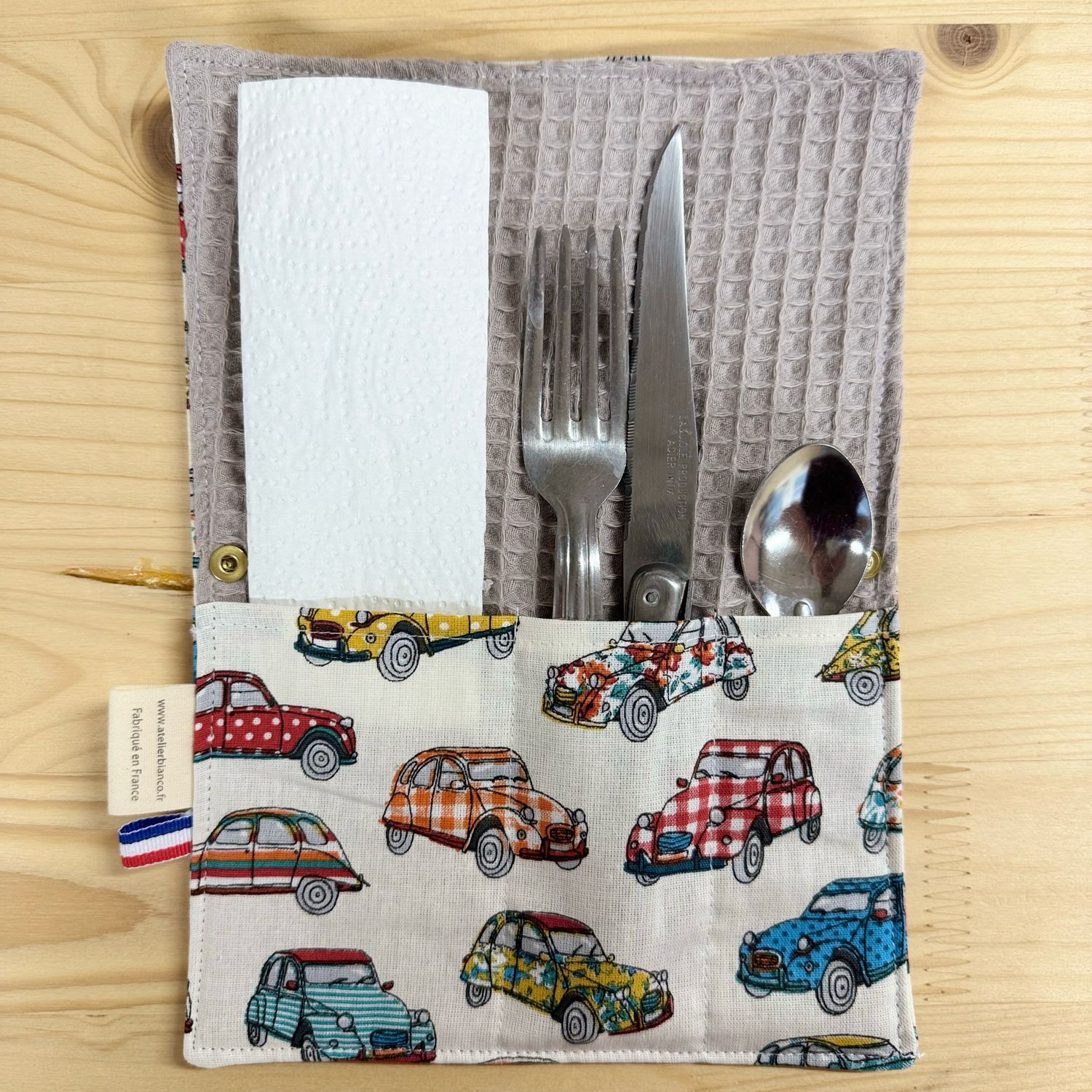 Pochette Multi-Usages – Couverts, Brosse à dents & Dentifrice