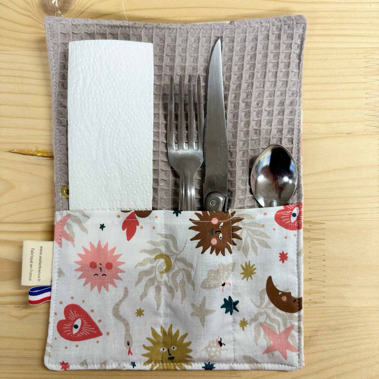 Pochette Multi-Usages – Couverts, Brosse à dents & Dentifrice