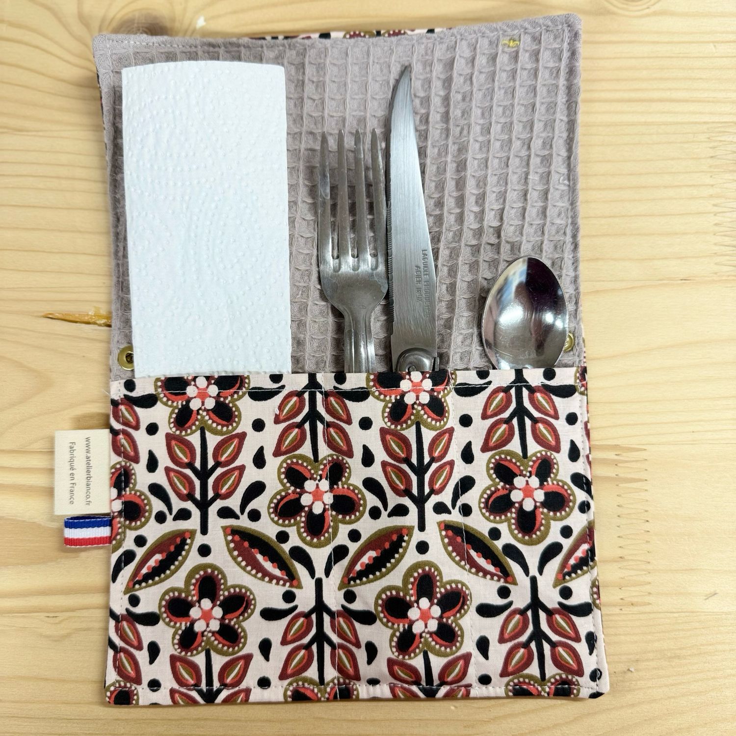 Pochette Multi-Usages – Couverts, Brosse à dents & Dentifrice