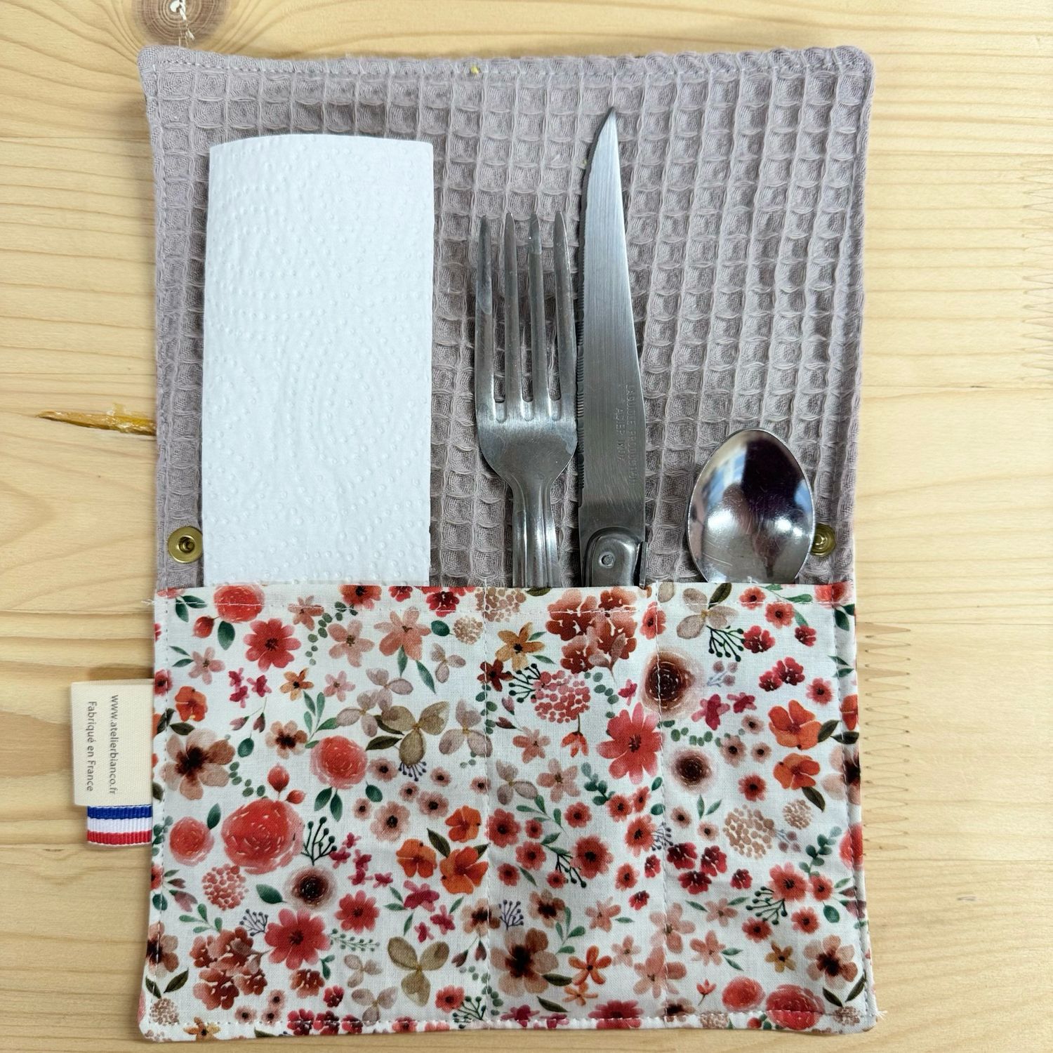 Pochette Multi-Usages – Couverts, Brosse à dents & Dentifrice