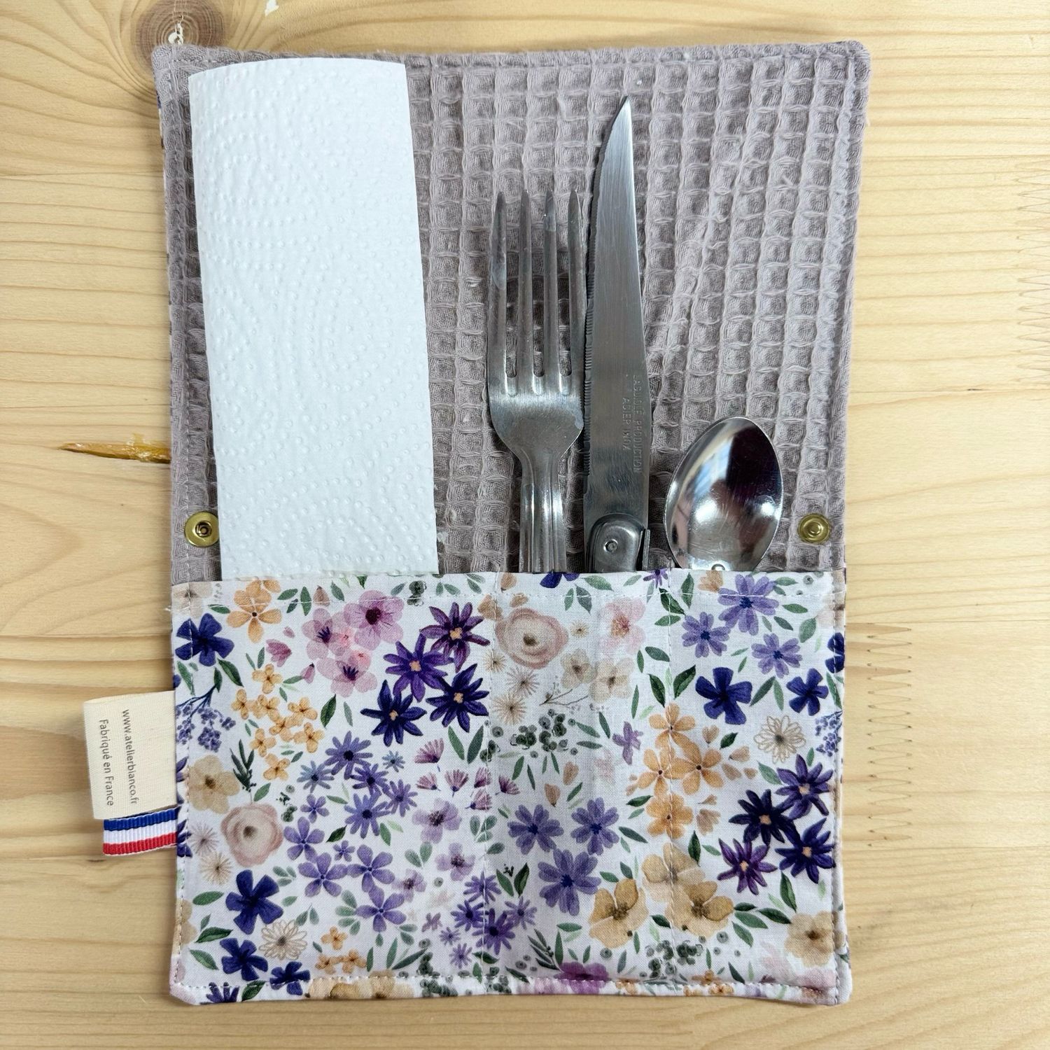 Pochette Multi-Usages – Couverts, Brosse à dents & Dentifrice