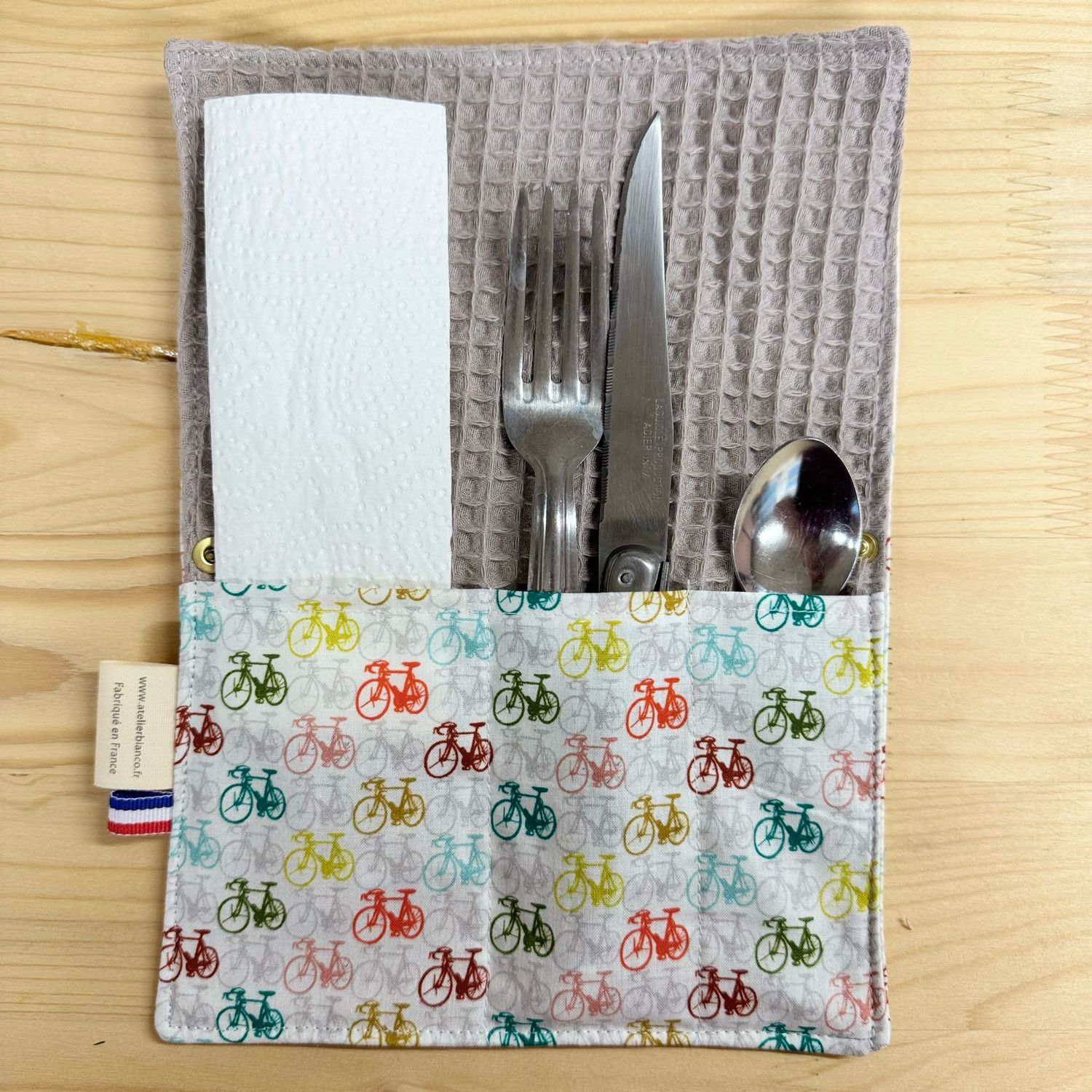 Pochette Multi-Usages – Couverts, Brosse à dents & Dentifrice