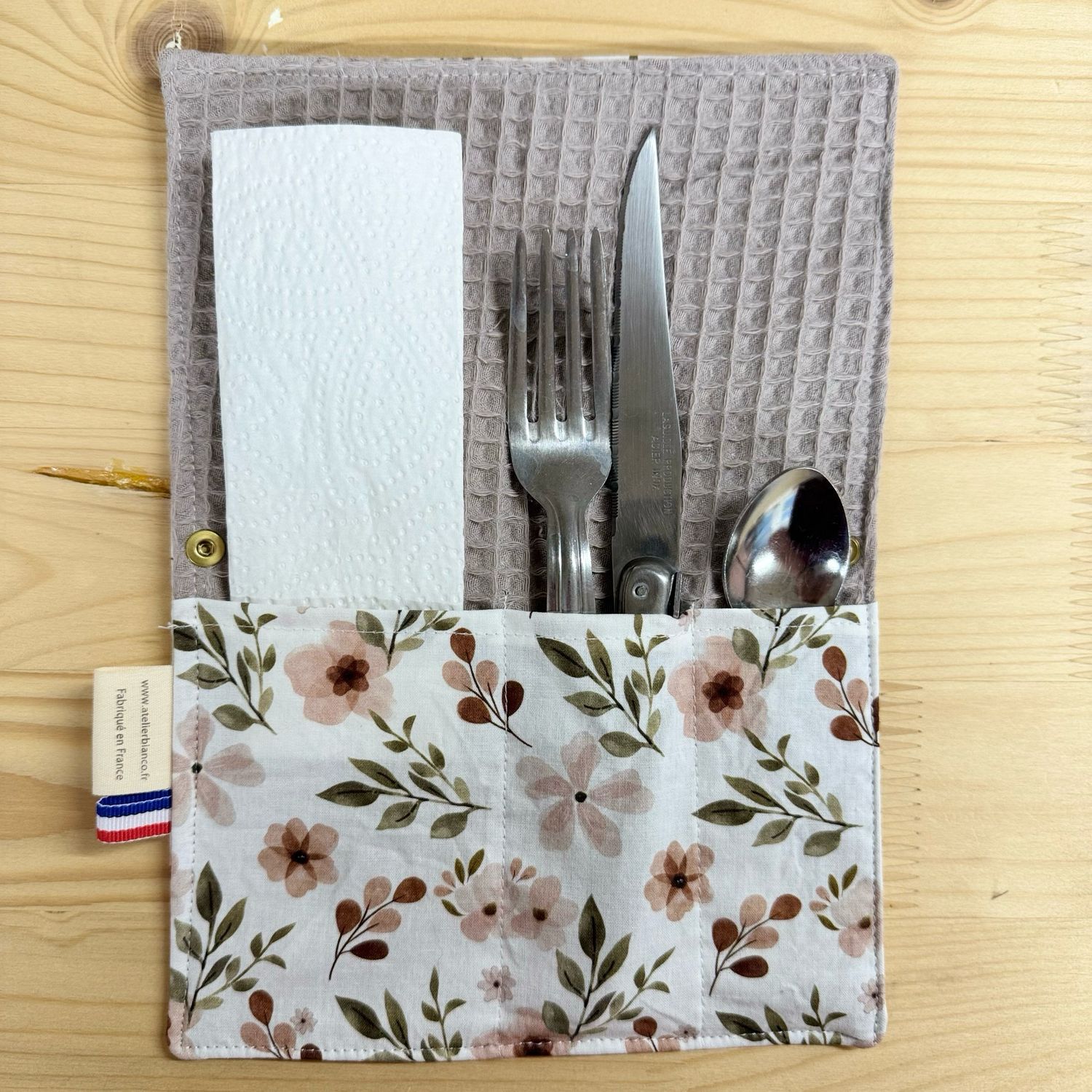 Pochette Multi-Usages – Couverts, Brosse à dents & Dentifrice