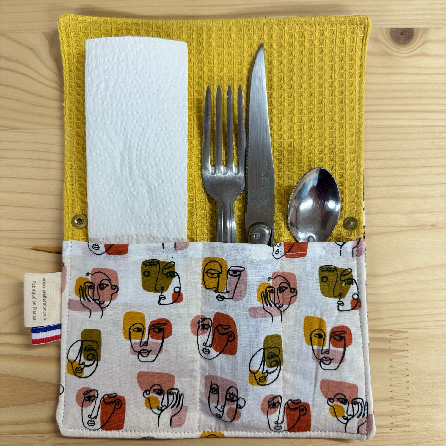 Pochette Multi-Usages – Couverts, Brosse à dents & Dentifrice