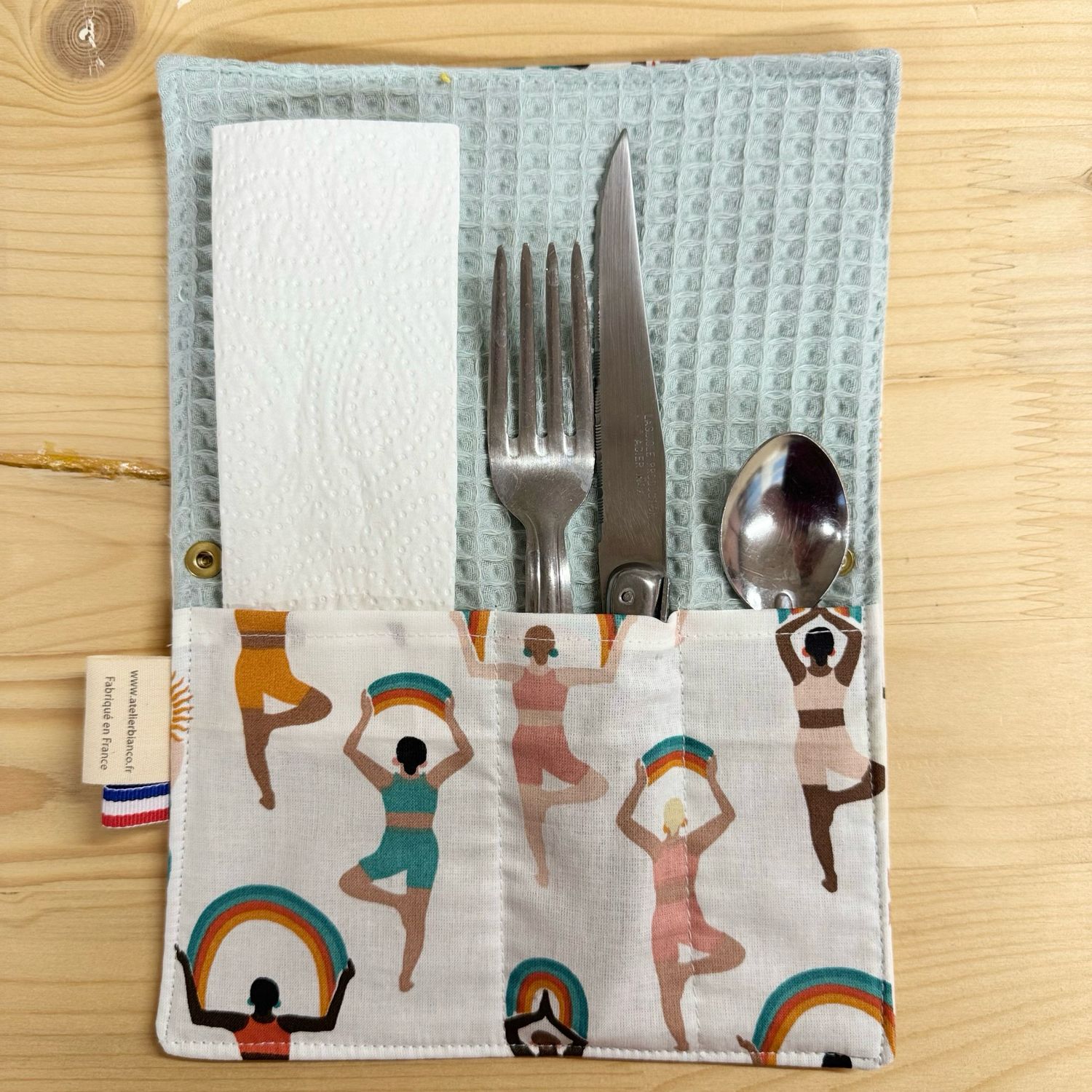 Pochette Multi-Usages – Couverts, Brosse à dents & Dentifrice