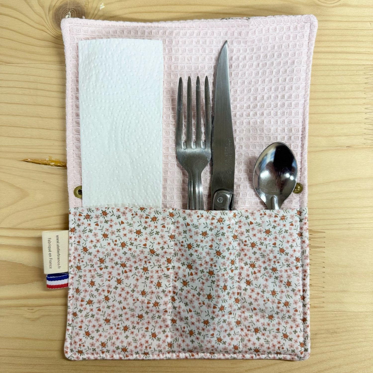 Pochette Multi-Usages – Couverts, Brosse à dents & Dentifrice