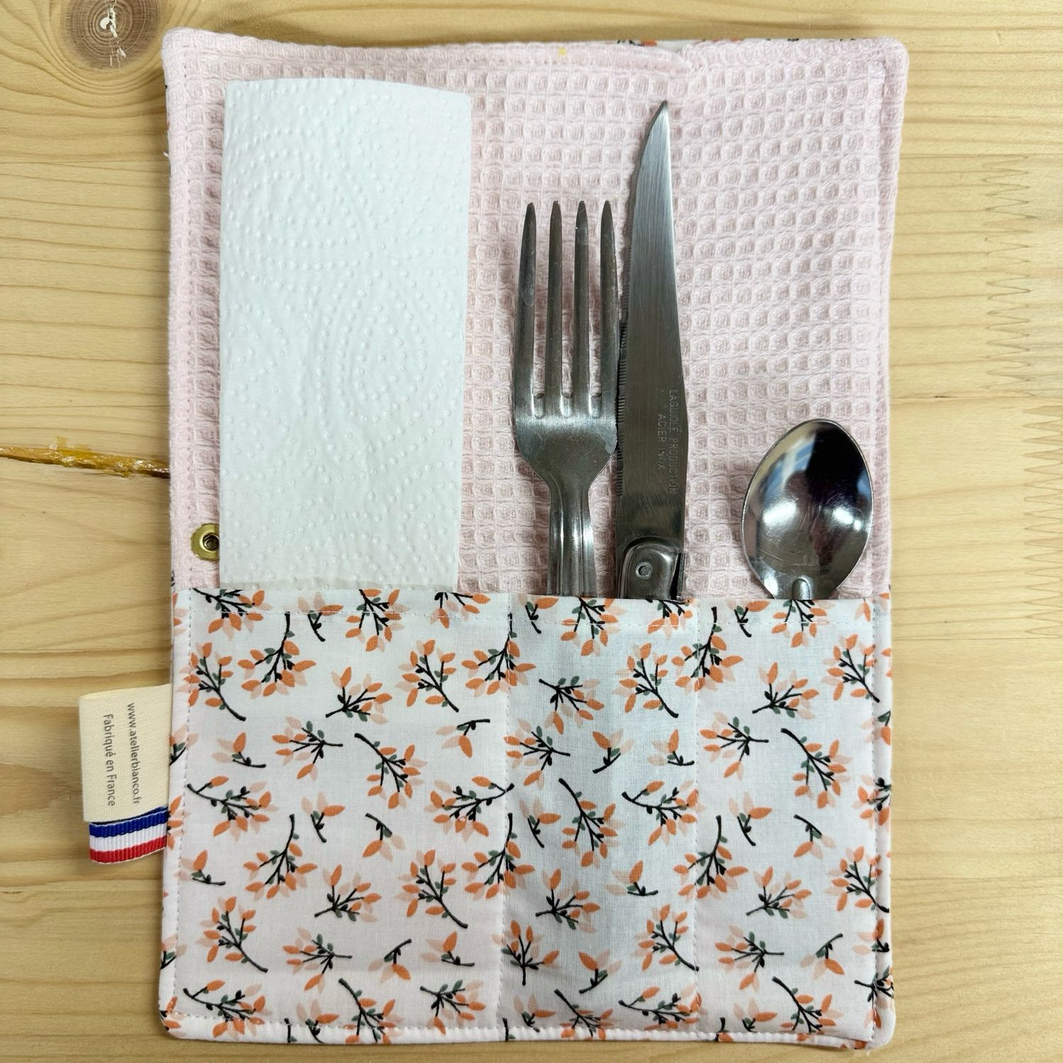 Pochette Multi-Usages – Couverts, Brosse à dents & Dentifrice