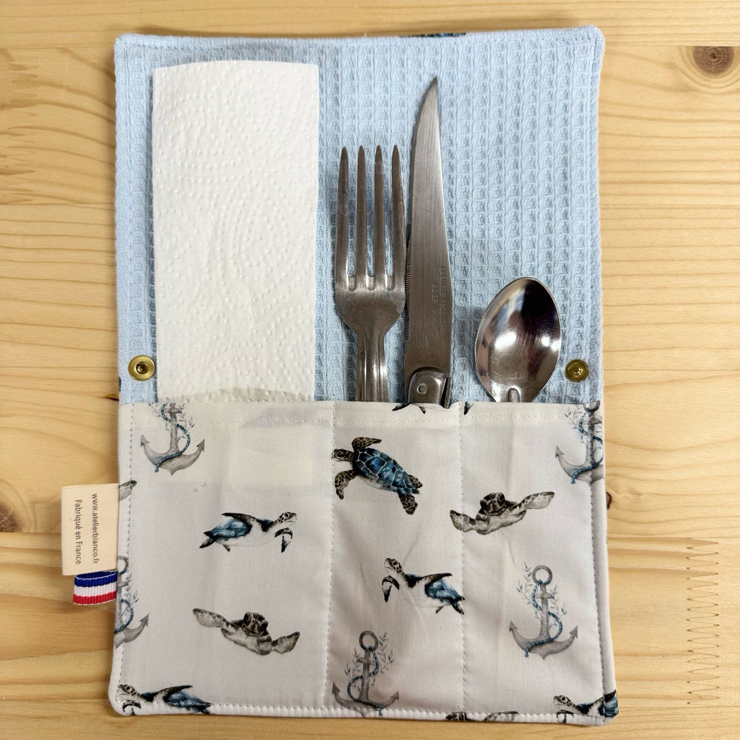 Pochette Multi-Usages – Couverts, Brosse à dents & Dentifrice