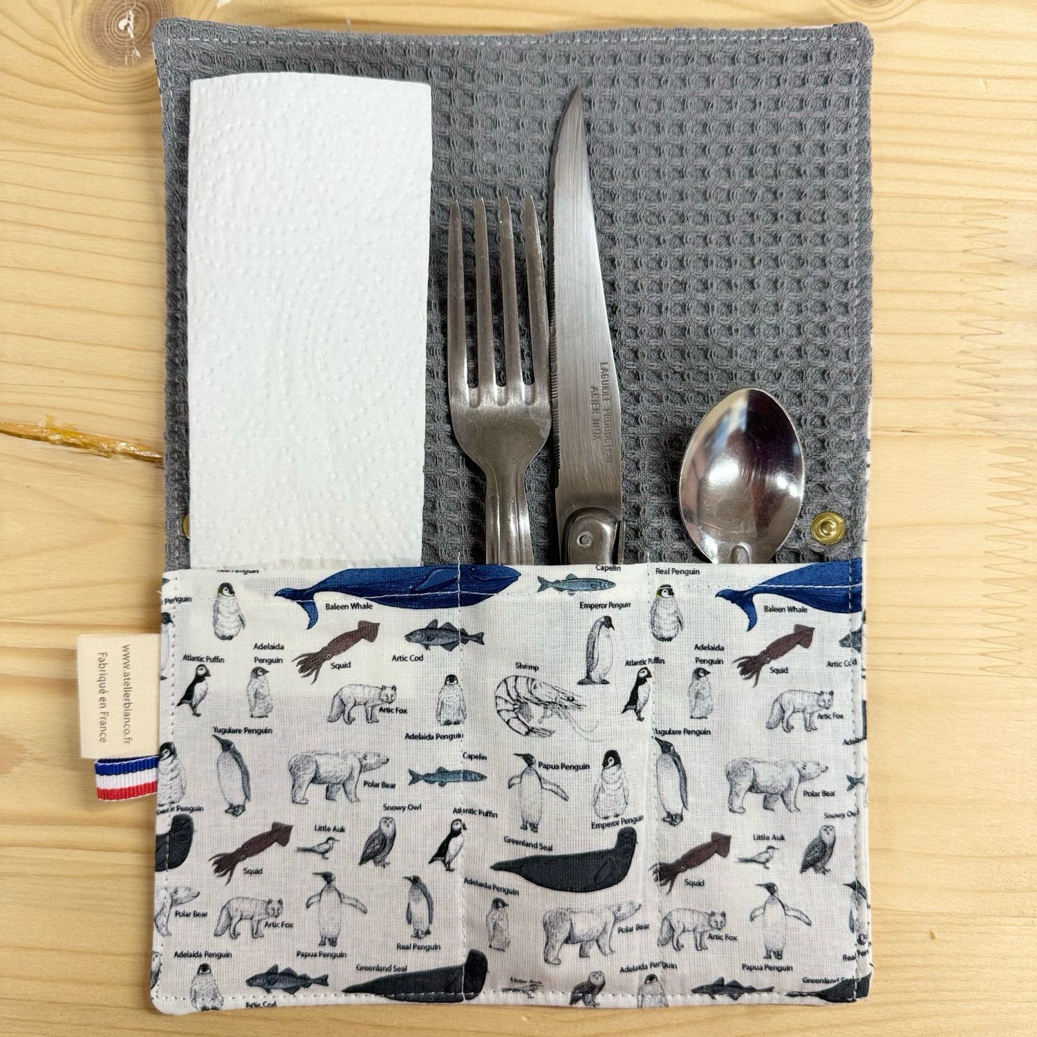 Pochette Multi-Usages – Couverts, Brosse à dents & Dentifrice