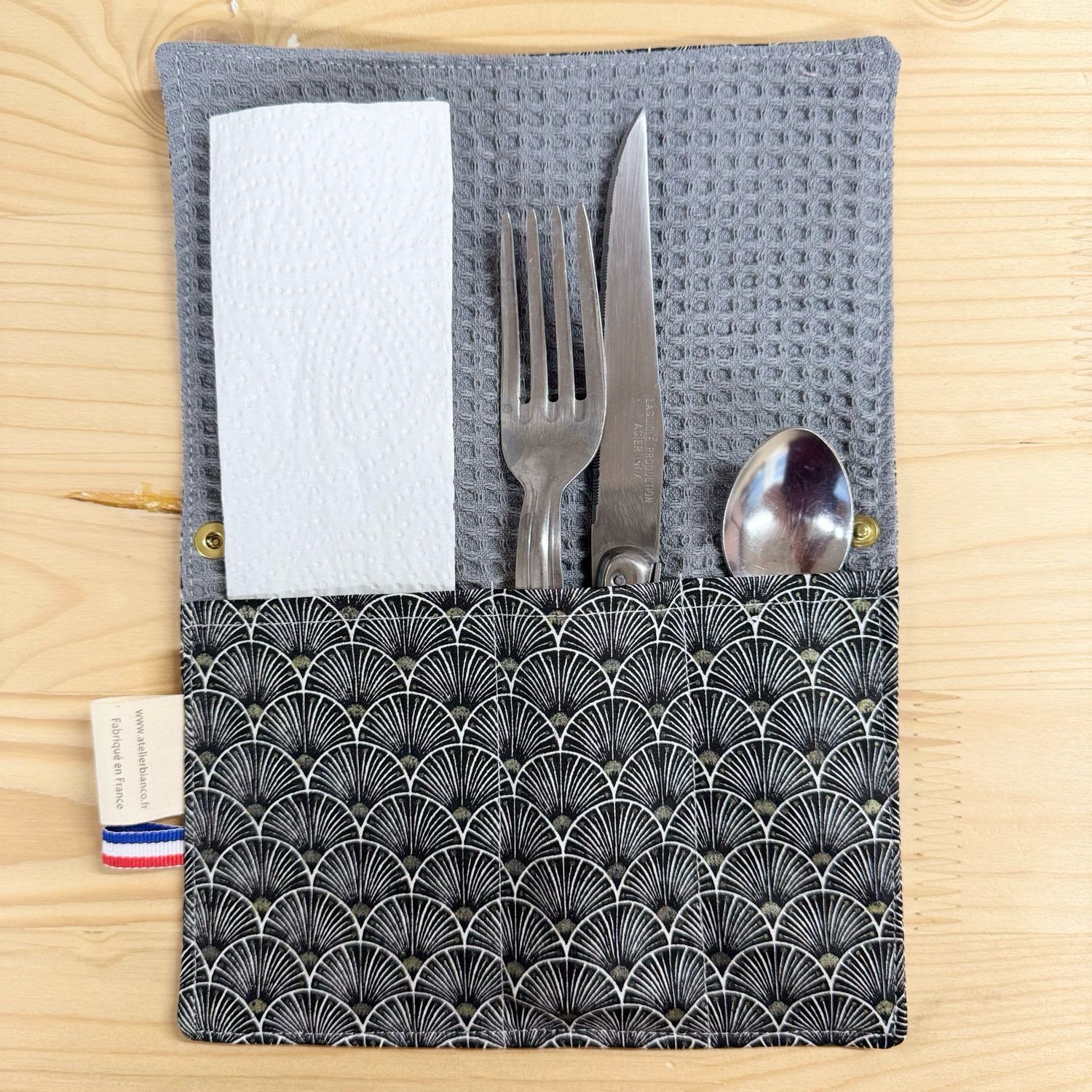 Pochette Multi-Usages – Couverts, Brosse à dents & Dentifrice