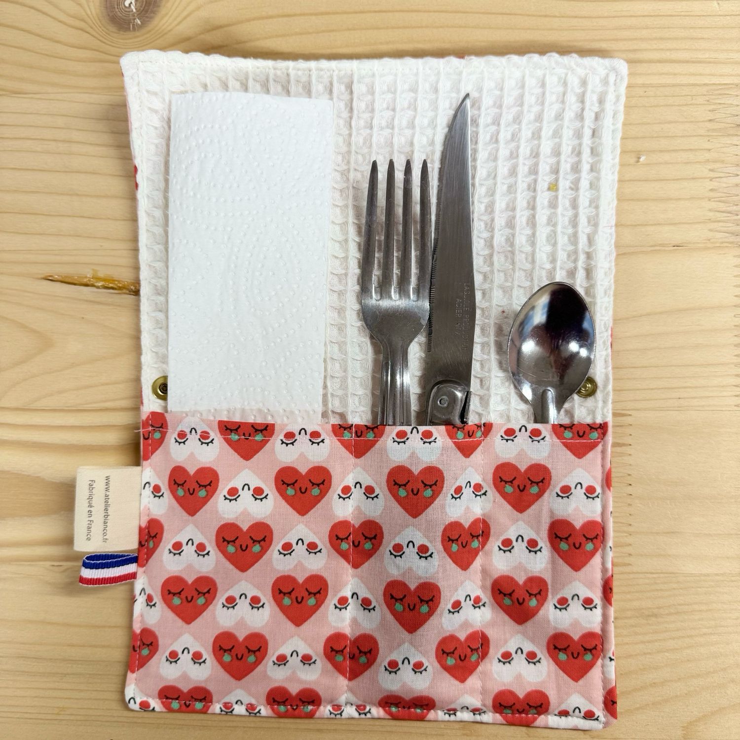 Pochette Multi-Usages – Couverts, Brosse à dents & Dentifrice