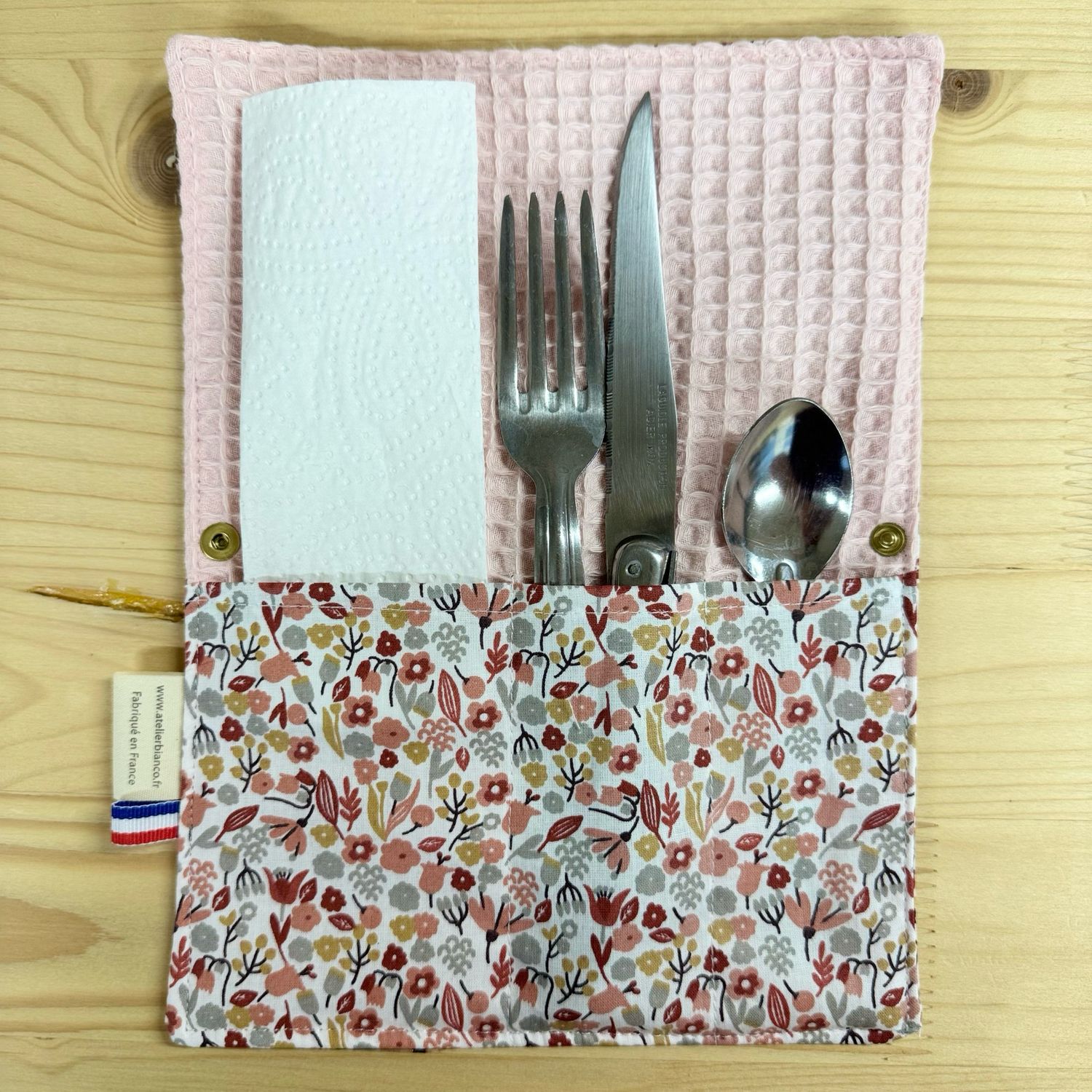 Pochette Multi-Usages – Couverts, Brosse à dents & Dentifrice