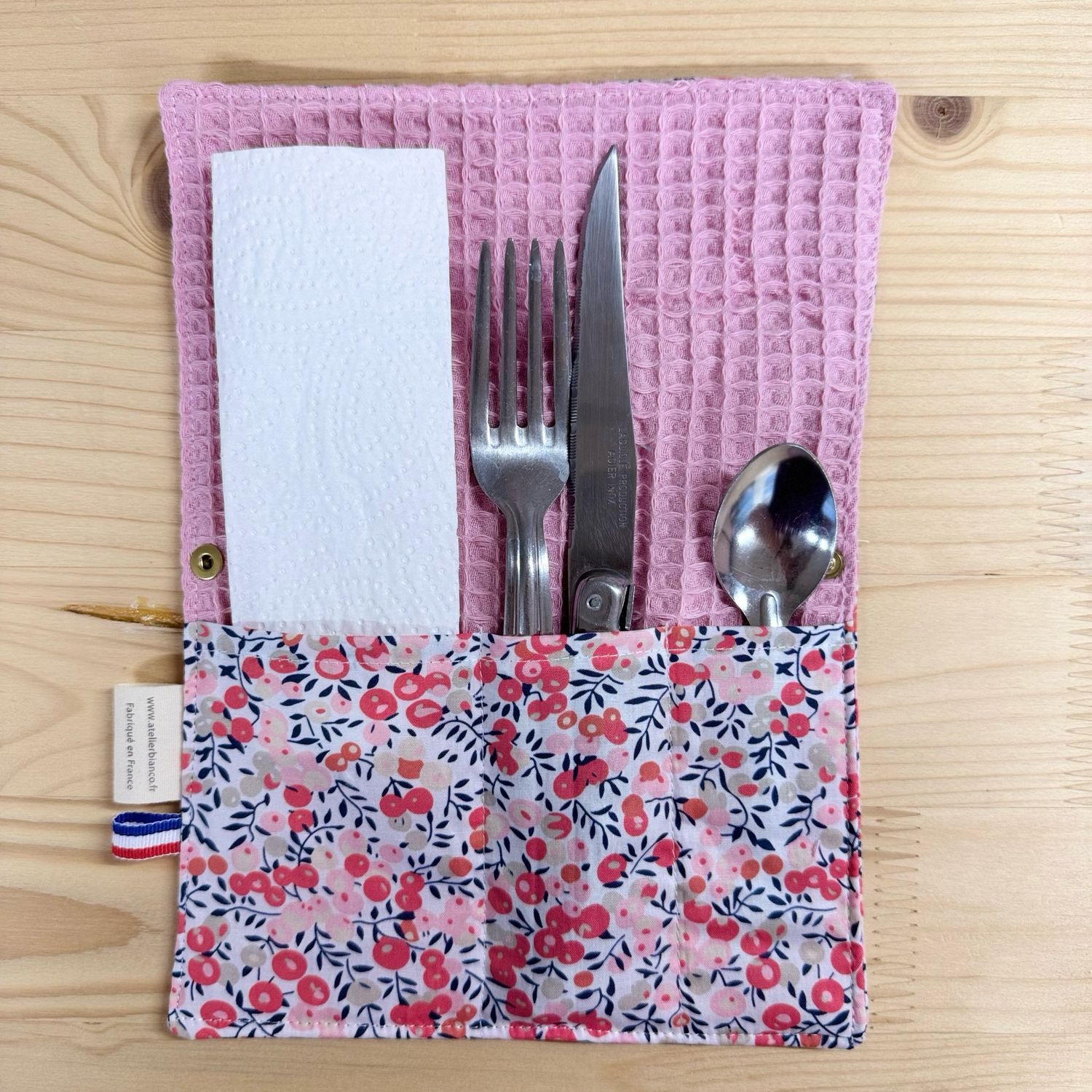 Pochette Multi-Usages – Couverts, Brosse à dents & Dentifrice