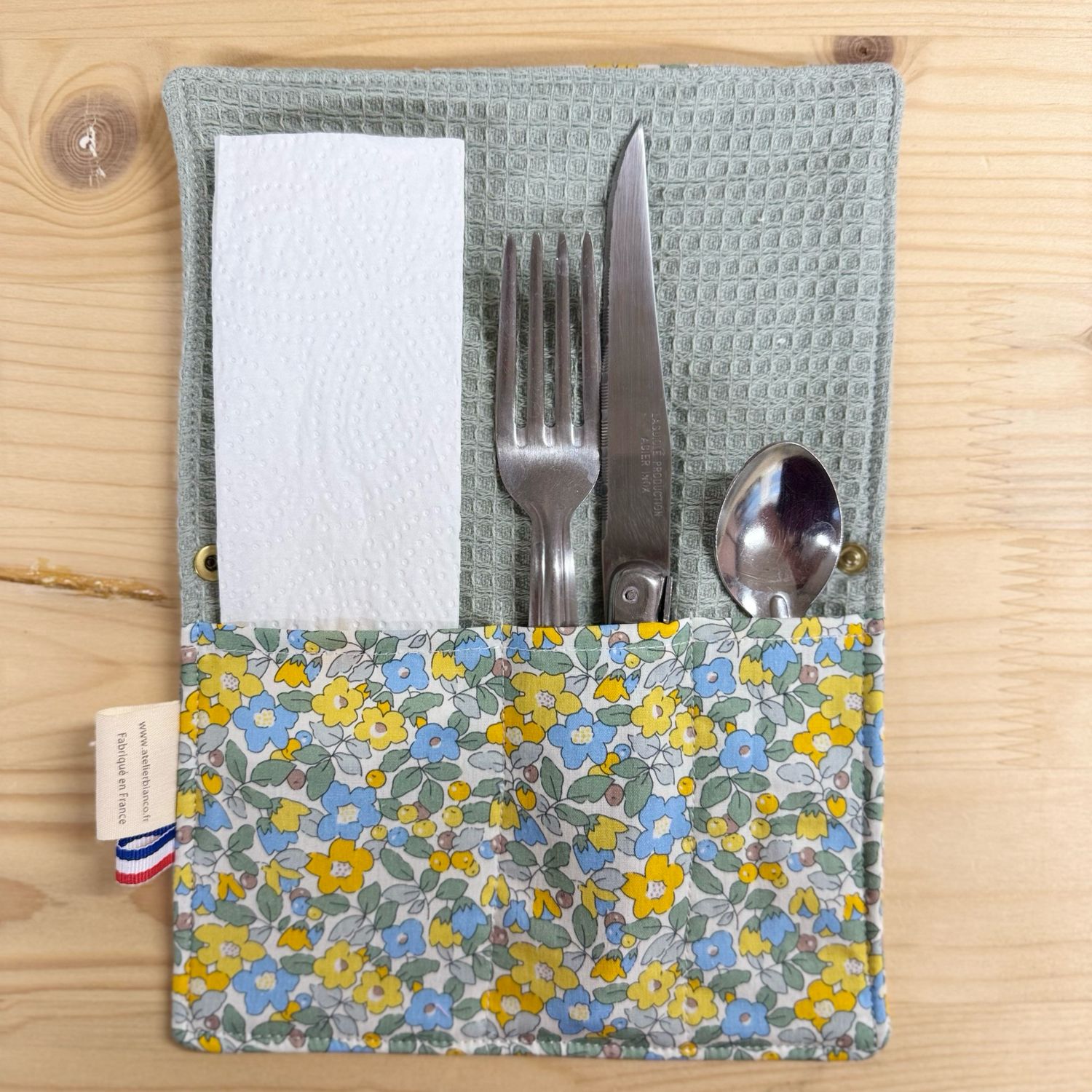 Pochette Multi-Usages – Couverts, Brosse à dents & Dentifrice