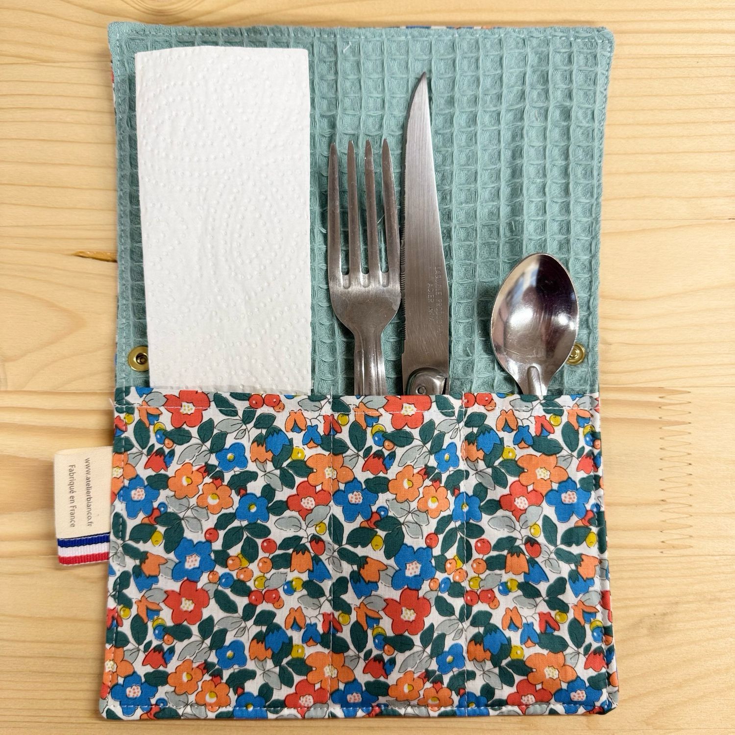 Pochette Multi-Usages – Couverts, Brosse à dents & Dentifrice