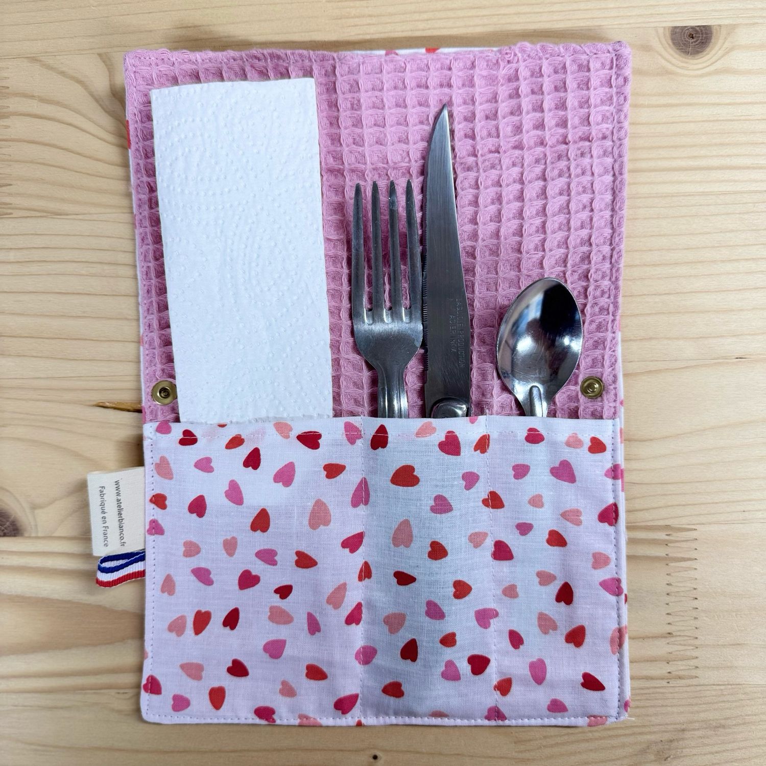 Pochette Multi-Usages – Couverts, Brosse à dents & Dentifrice