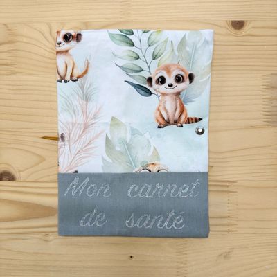 Protège carnet de santé - Motifs Lémuriens