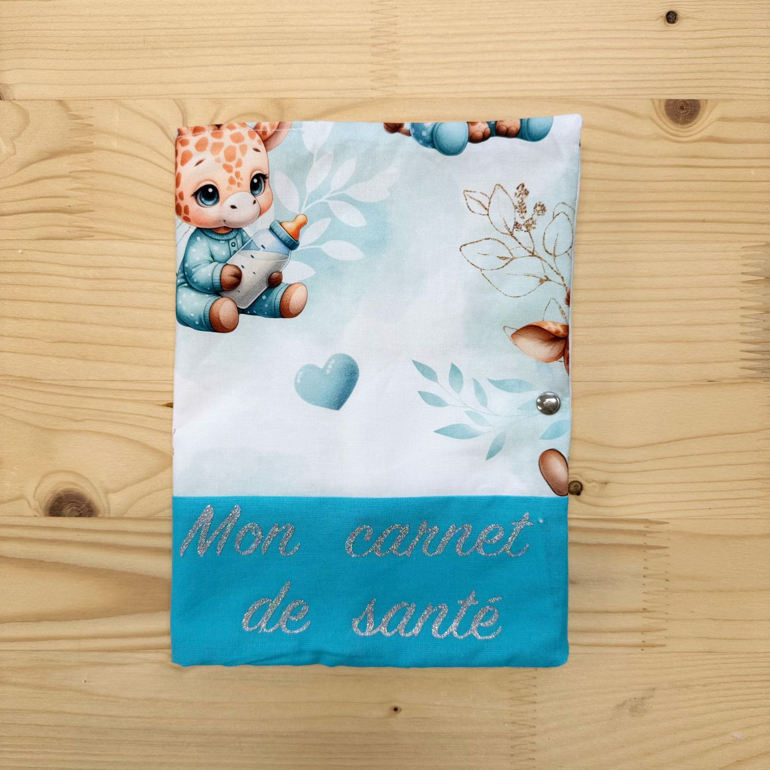 Protège carnet de santé - Motifs Girafe