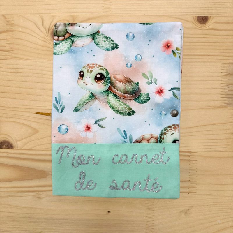 Protège carnet de santé - Motifs Tortue