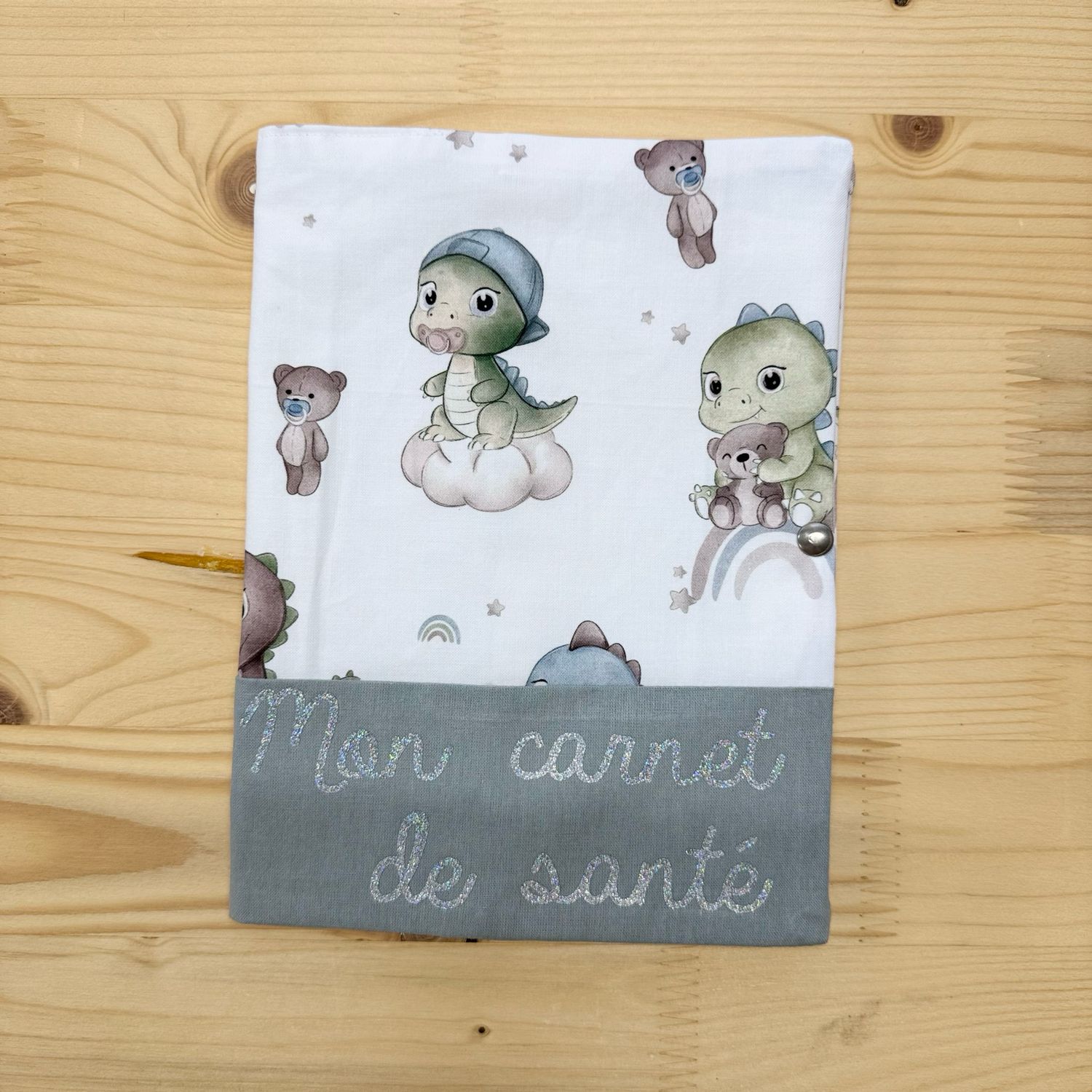 Protège carnet de santé - Motifs Dinosaures
