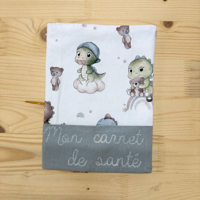 Protège carnet de santé - Motifs Dinosaures
