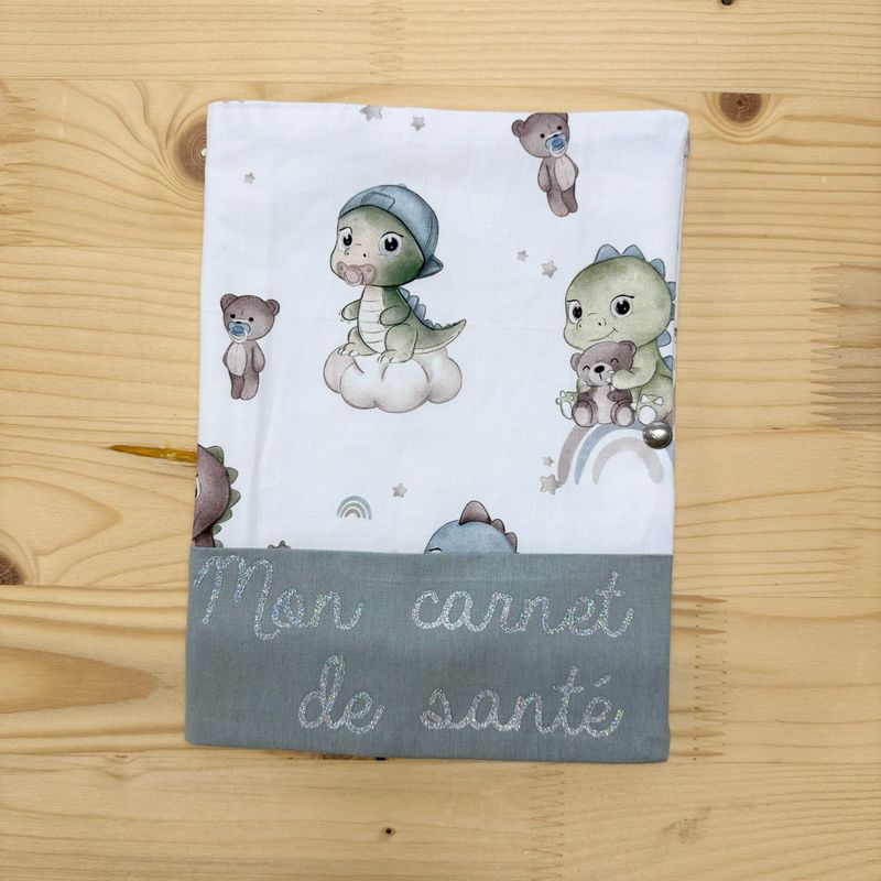 Protège carnet de santé - Motifs Dinosaures