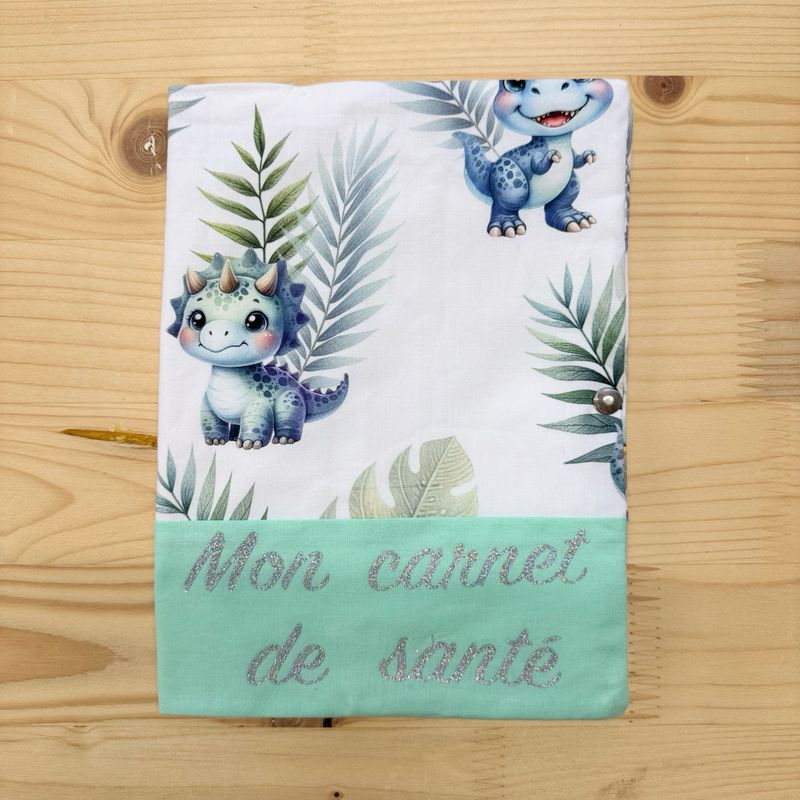 Protège carnet de santé - Motifs Dinosaures