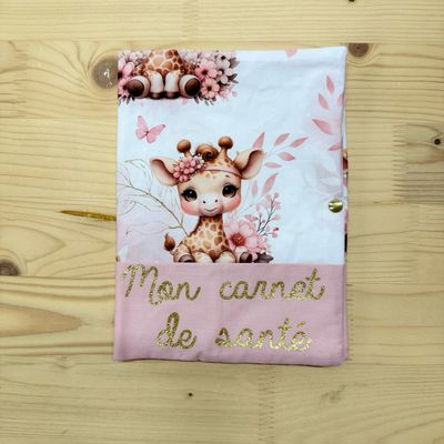 Protège carnet de santé - Motifs Girafe