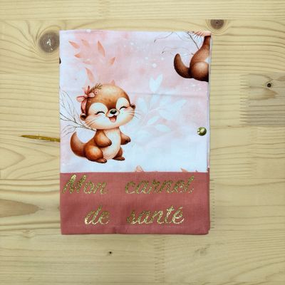 Protège carnet de santé - Motifs Loutres