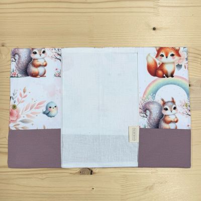 Protège carnet de santé - Motifs Forêt Pailletée