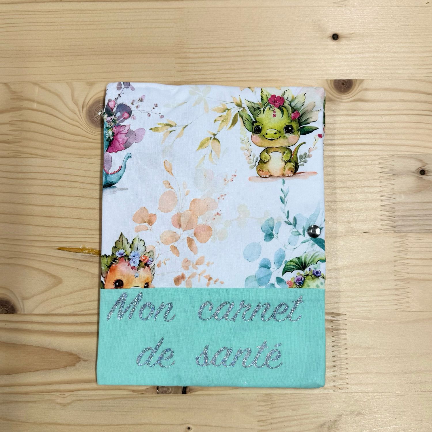 Protège carnet de santé - Motifs Dinosaure