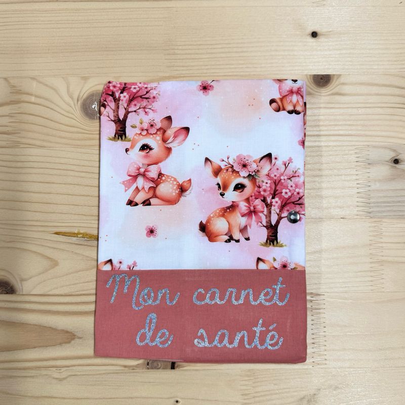 Protège carnet de santé - Motifs Biche