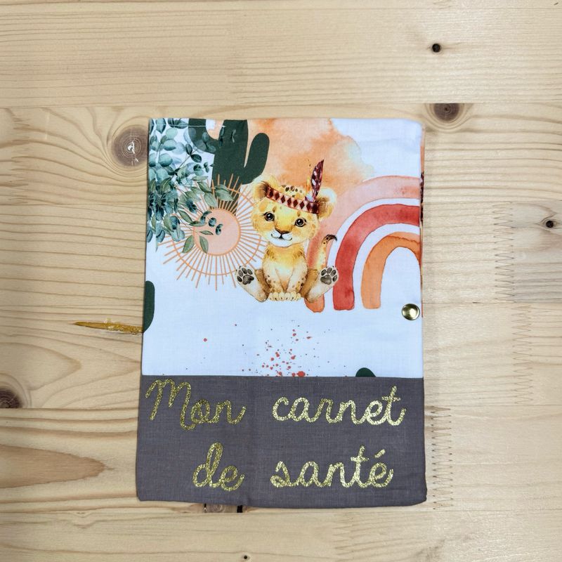 Protège carnet de santé - Motifs Savane