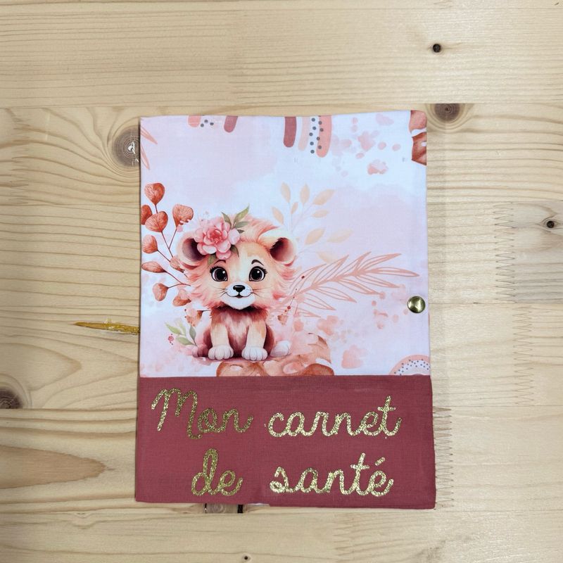 Protège carnet de santé - Motifs Lionceau