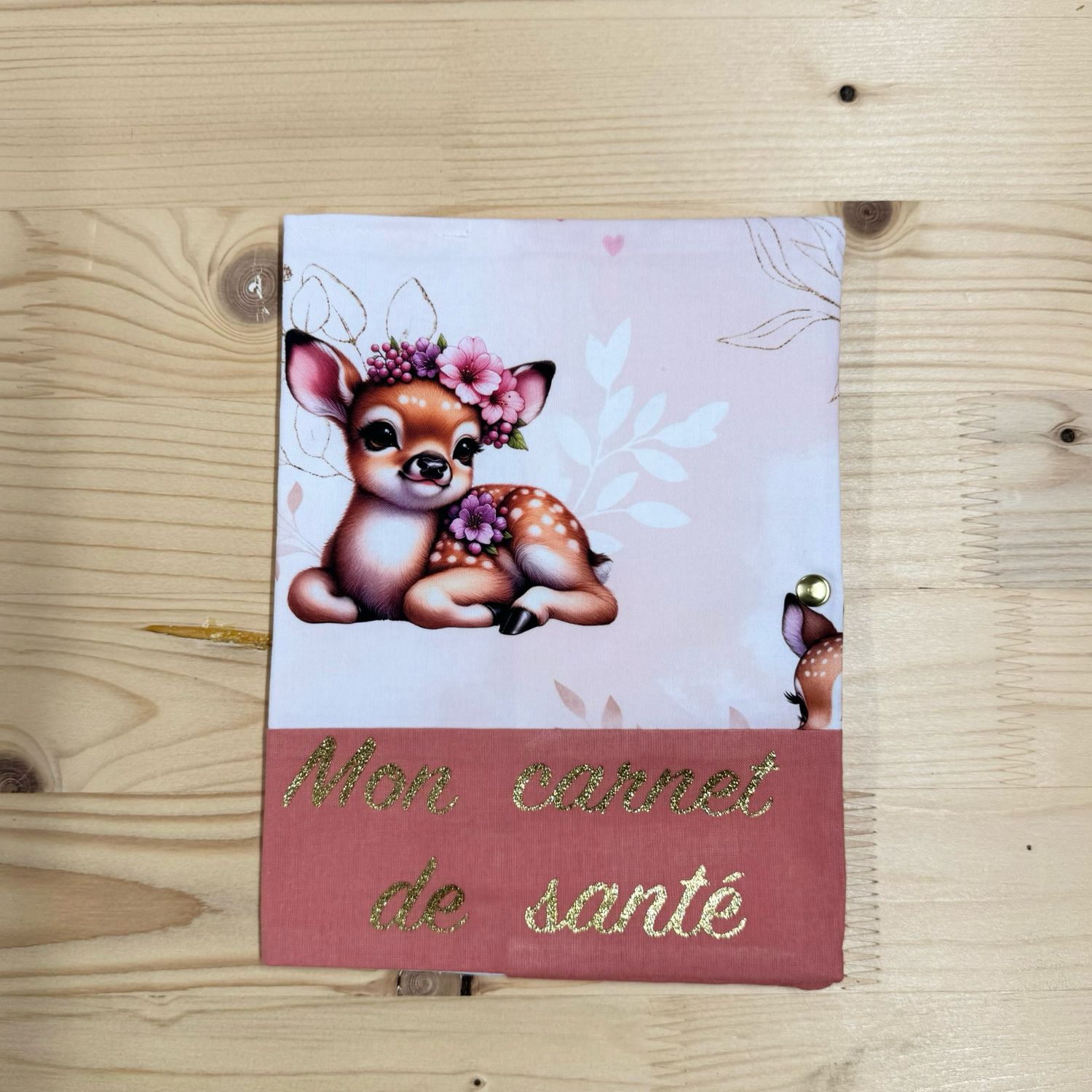 Protège carnet de santé - Motifs Biche