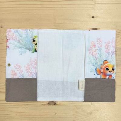 Protège carnet de santé - Motifs Poissons