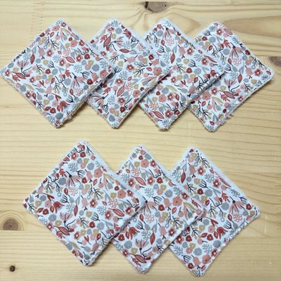 Pack de 7 lingettes lavables
