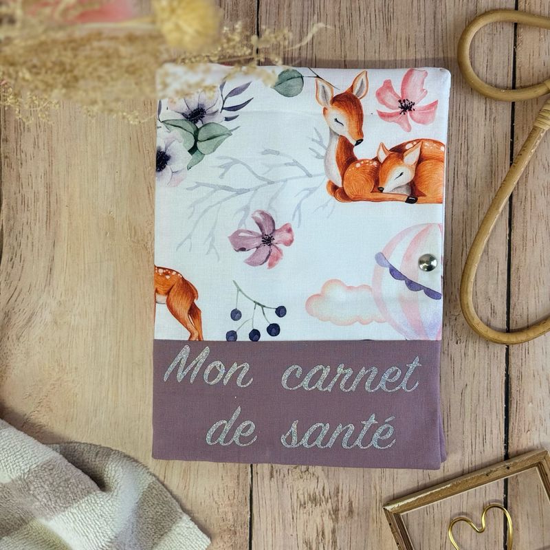 Protège carnet de santé - Motifs Forêt