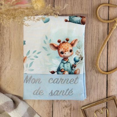 Protège carnet de santé - Motifs Girafe