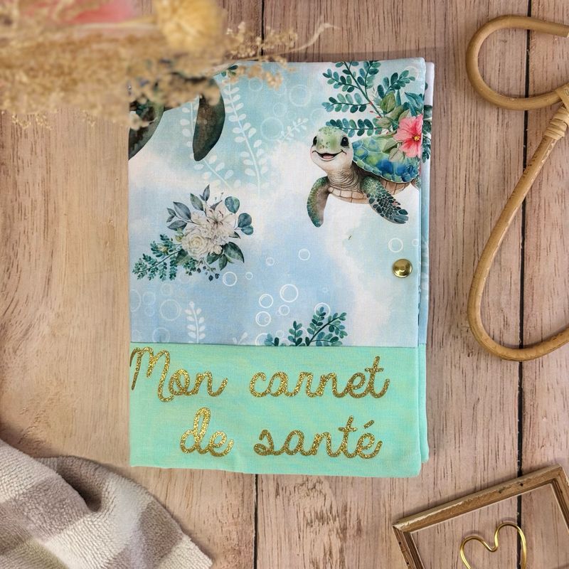 Protège carnet de santé - Motifs Tortue