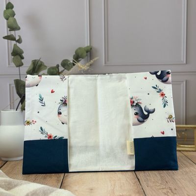 Protège carnet de santé - Motifs Baleine