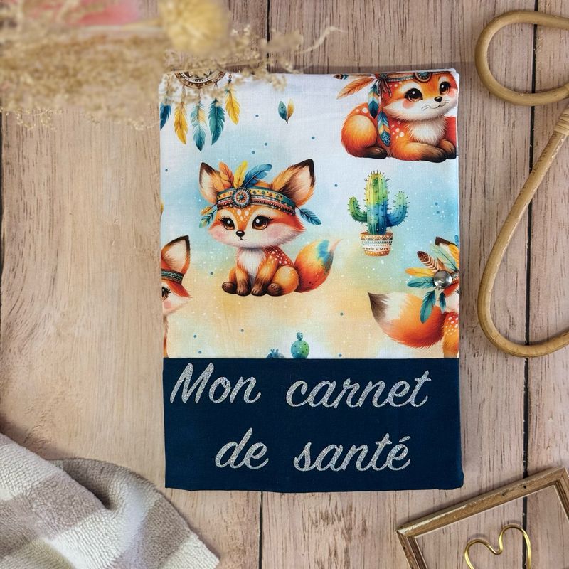 Protège carnet de santé - Motifs Renard