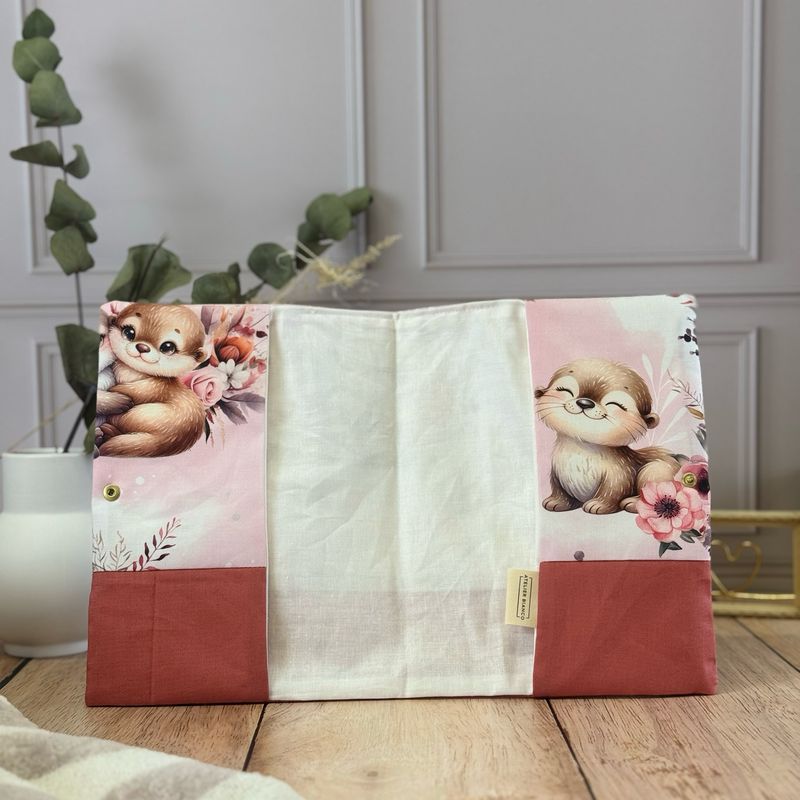 Protège carnet de santé - Motifs Loutres