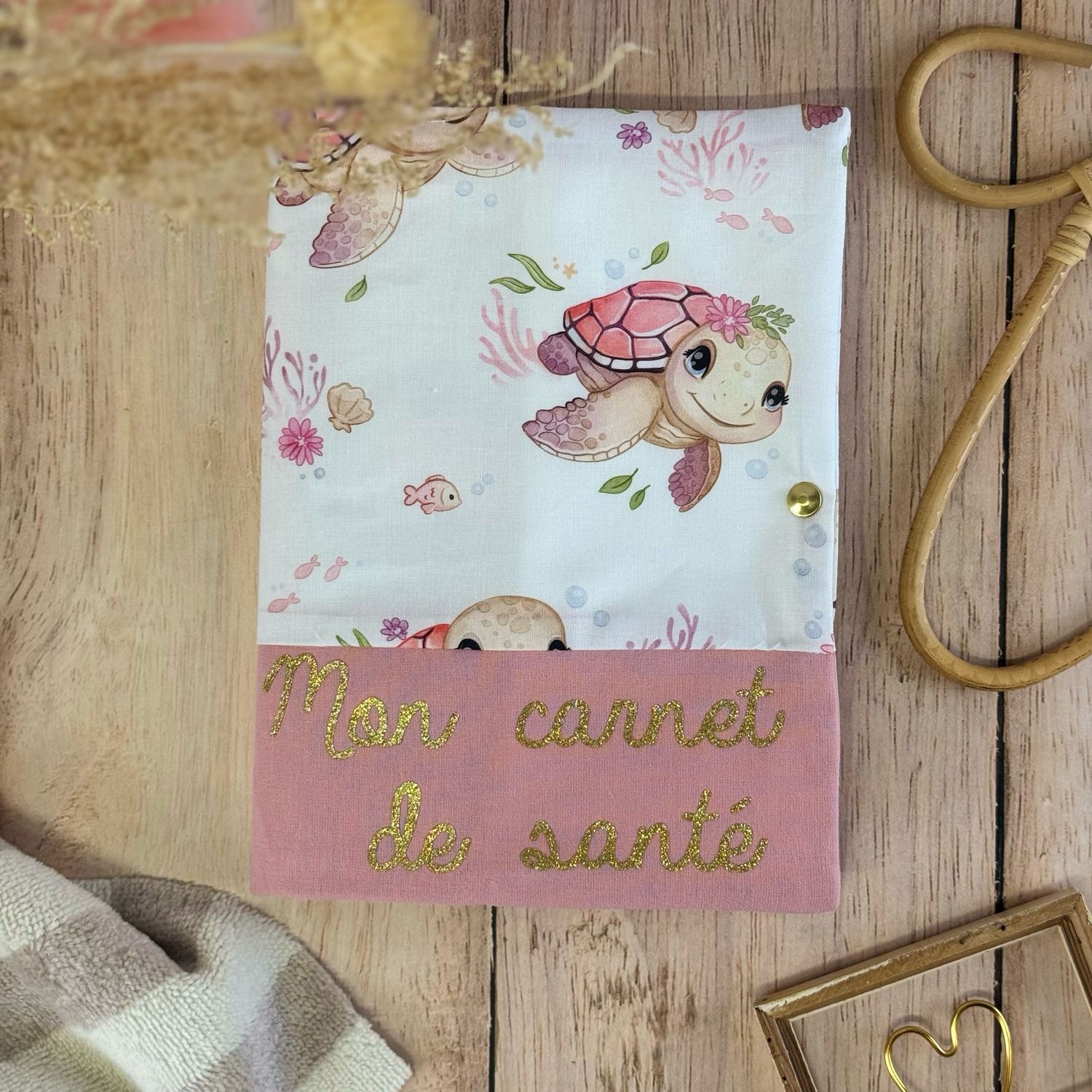 Protège carnet de santé - Motifs Tortue