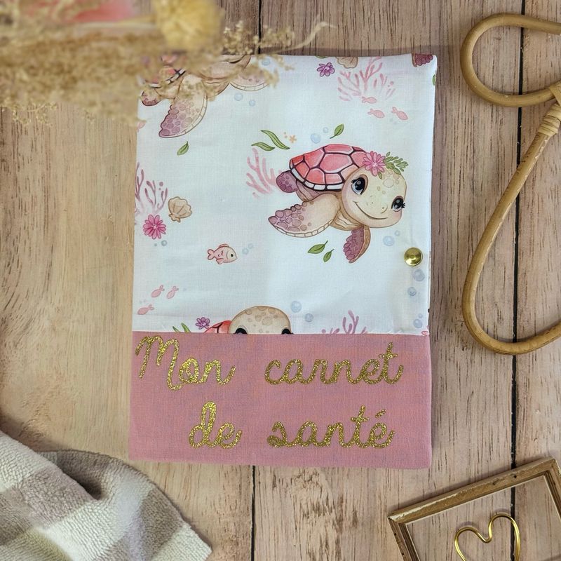 Protège carnet de santé - Motifs Tortue