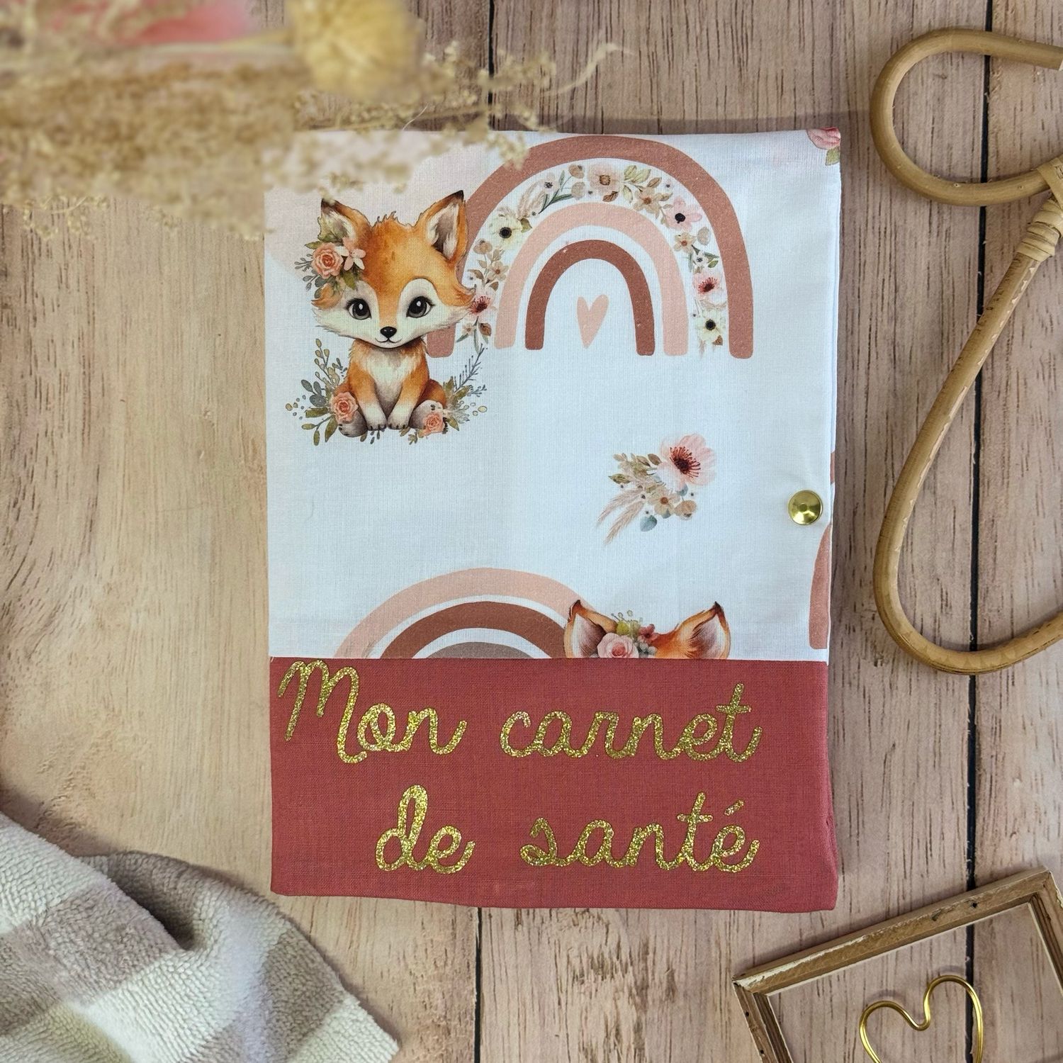 Protège carnet de santé - Motifs Renard